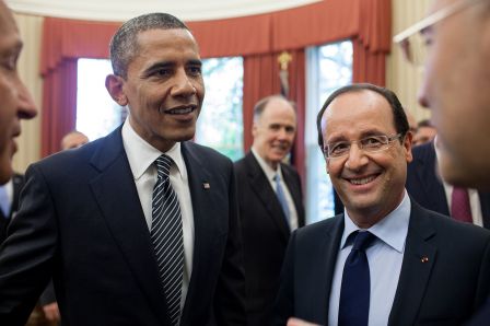 Obama et Hollande : première rencontre diplomatique