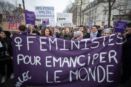 femmes, manifestation, Lyon